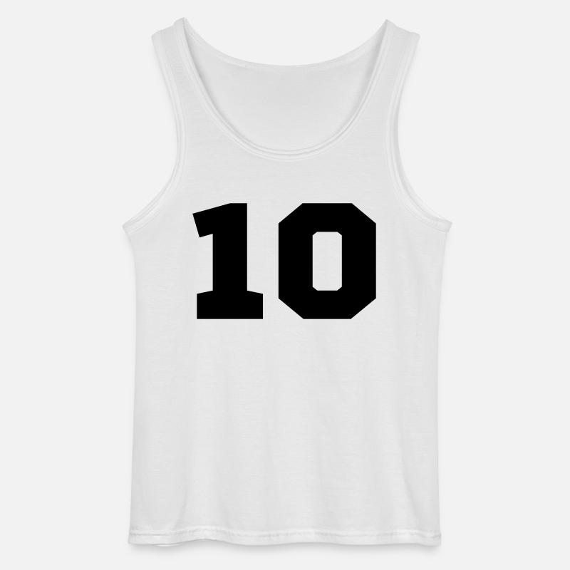 10 - Gildan Männer Tank Top - Weiß