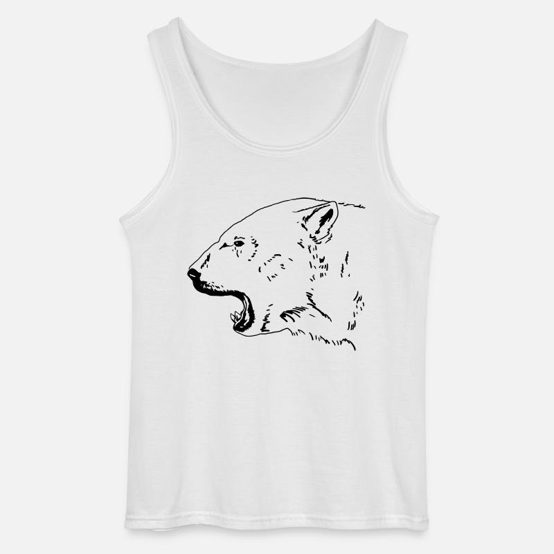 Eisbär - Gildan Männer Tank Top - Weiß