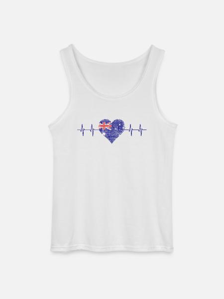 Australia, Down Under - Gildan Männer Tank Top - Weiß