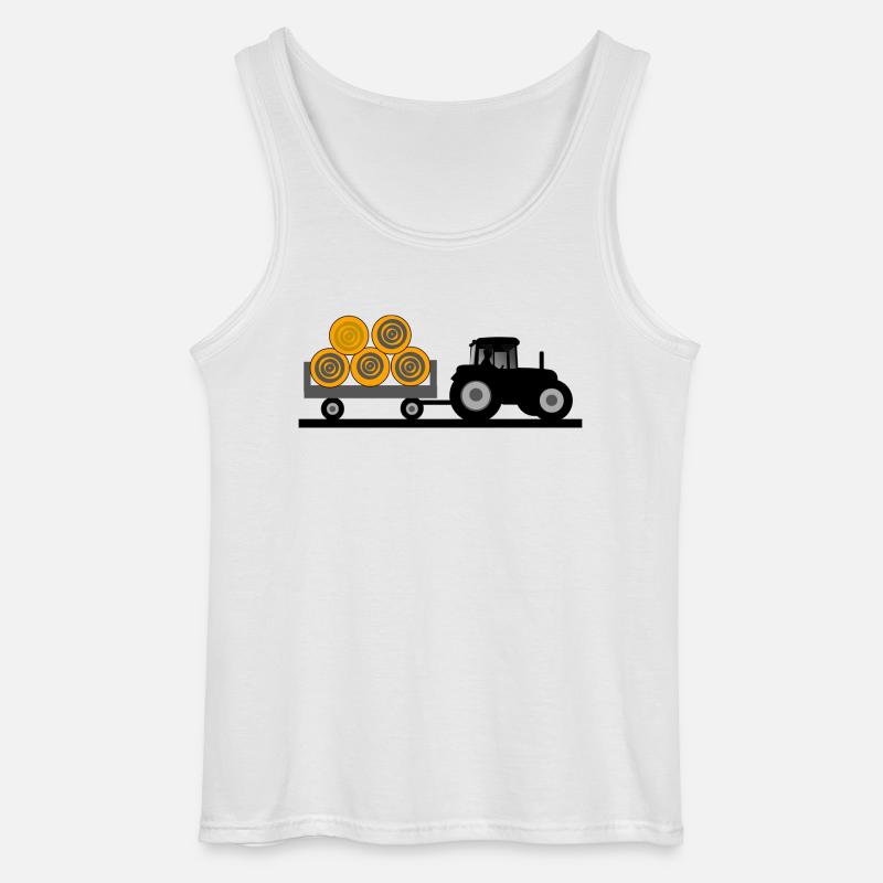 Traktor - Gildan Männer Tank Top - Weiß