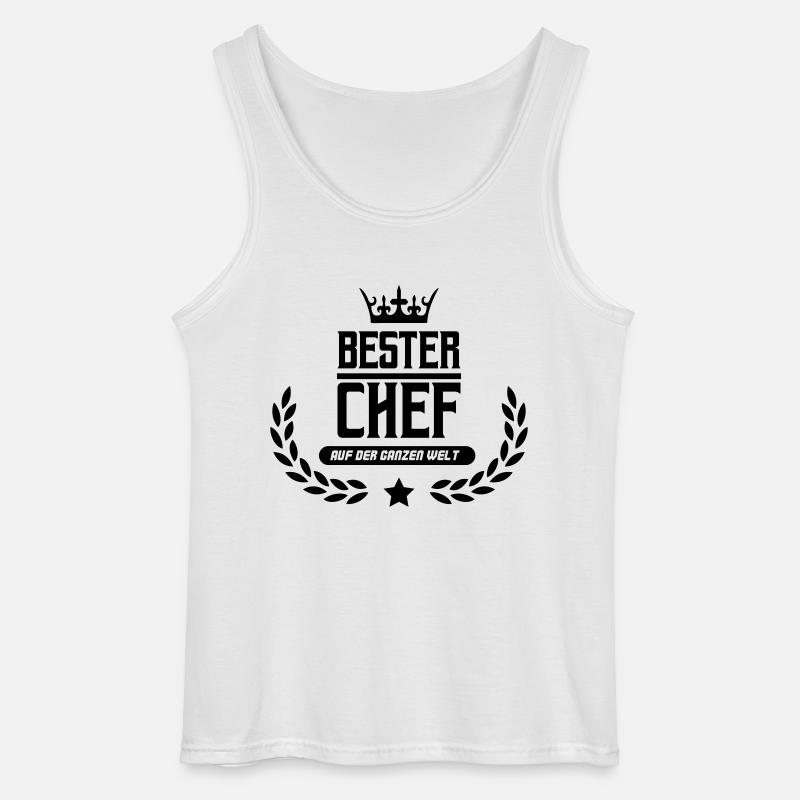 bester chef der welt - Gildan Männer Tank Top - Weiß