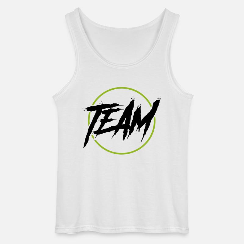 team kreis - Gildan Männer Tank Top - Weiß
