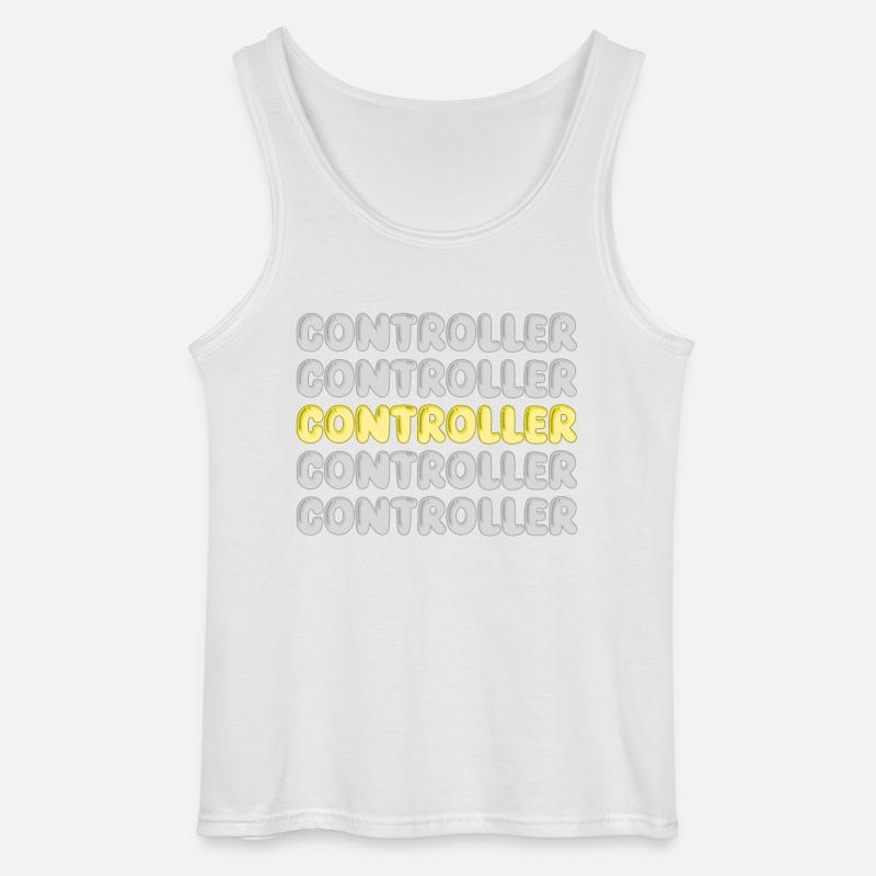 Work Controller - Gildan Men’s Tank Top - white