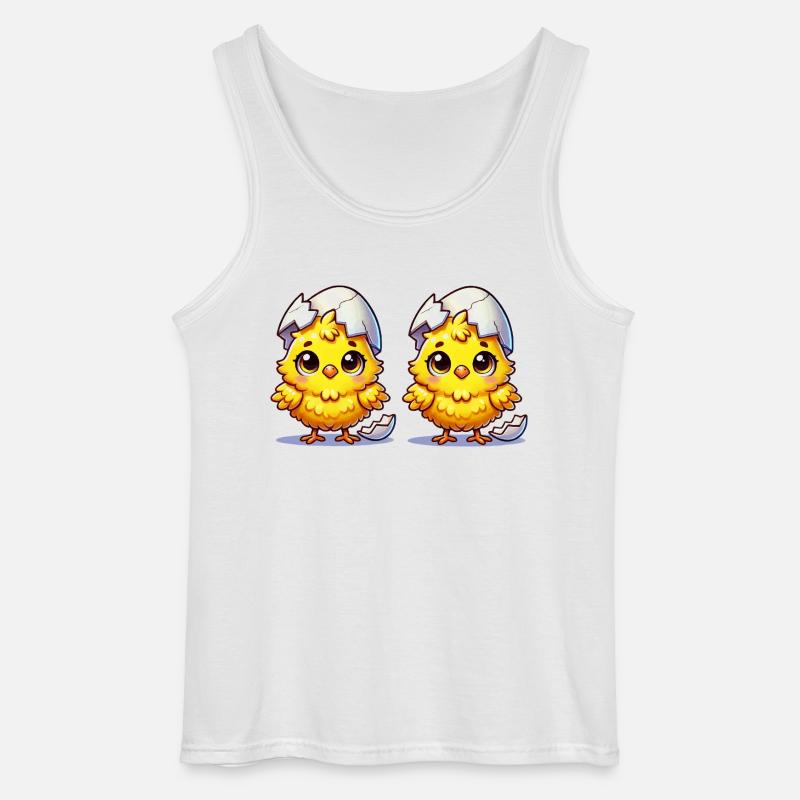 kuecken comic 2 - Gildan Männer Tank Top - Weiß