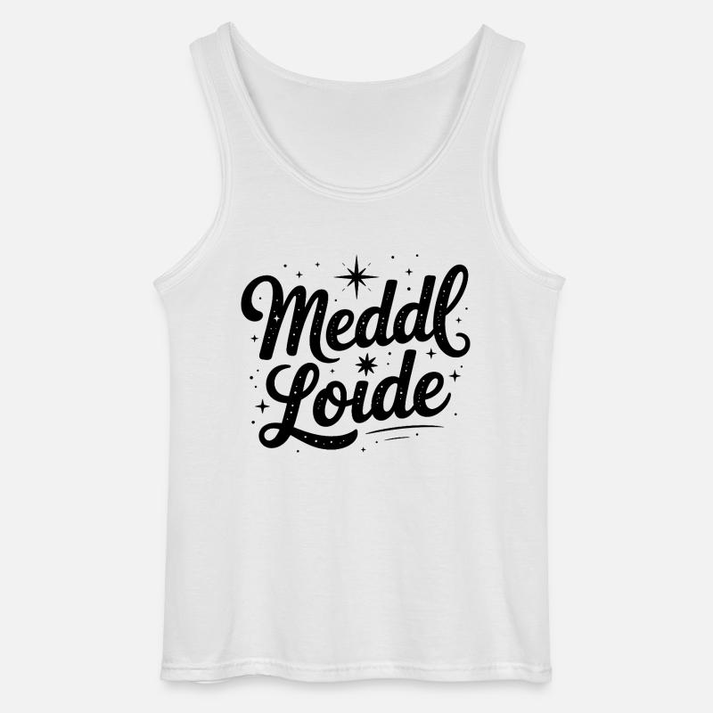 Meddl Loide - German Memes - Gildan Men’s Tank Top - white