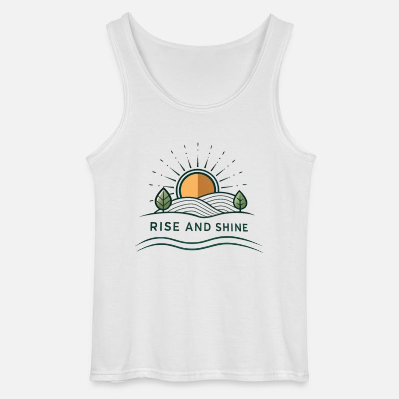 Raus aus den Federn - Gildan Männer Tank Top - Weiß