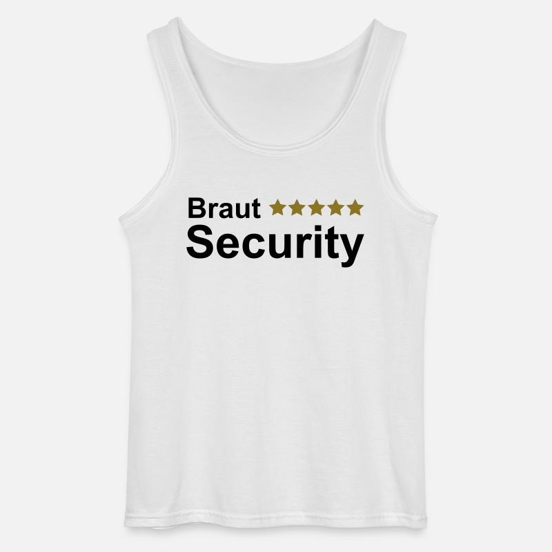 Braut Security Junggesellin Abschied - Gildan Männer Tank Top - Weiß