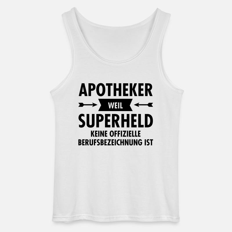 Apotheker - Superheld - Gildan Männer Tank Top - Weiß