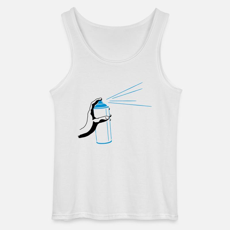 Spraydose - Gildan Männer Tank Top - Weiß