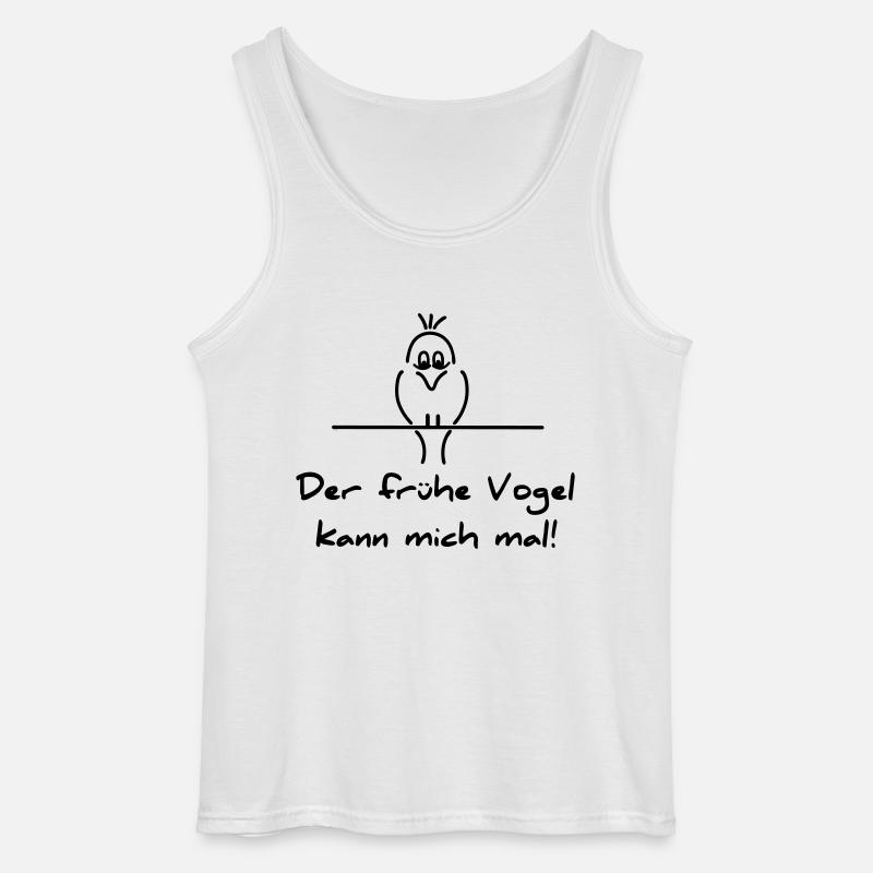 Früher Vogel - Gildan Männer Tank Top - Weiß