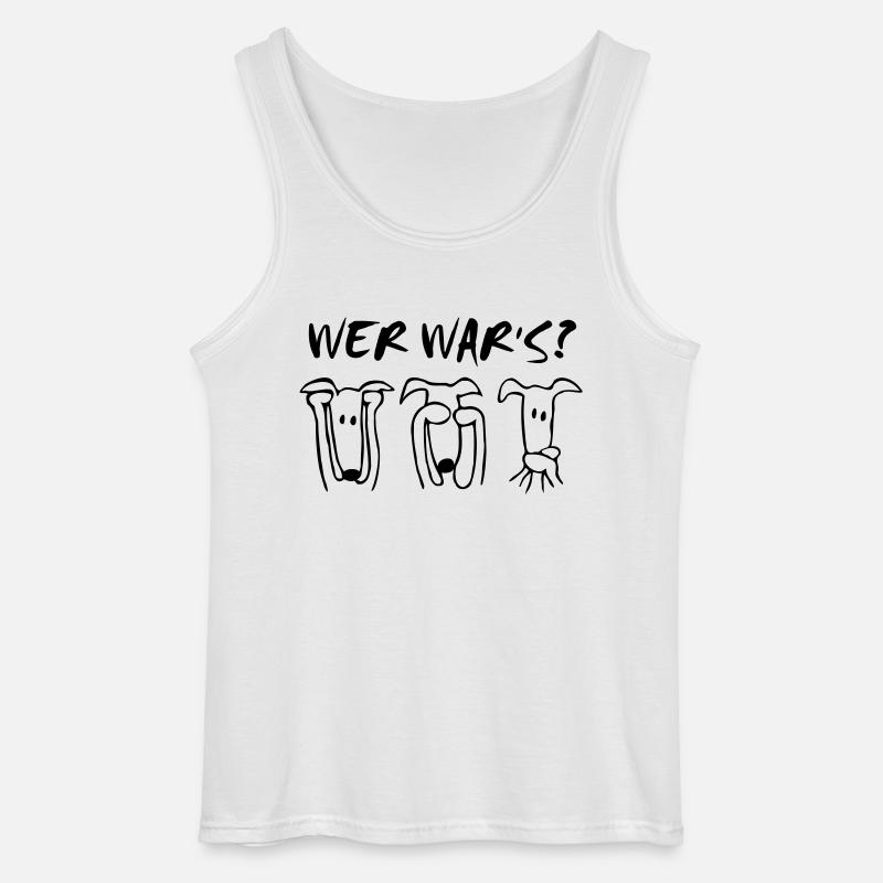 wer-wars? - Gildan Männer Tank Top - Weiß