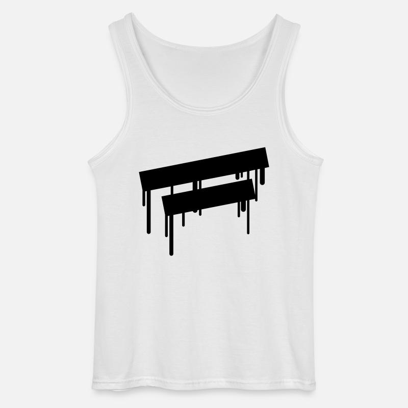 2_empty_graffiti_frames - Gildan Männer Tank Top - Weiß
