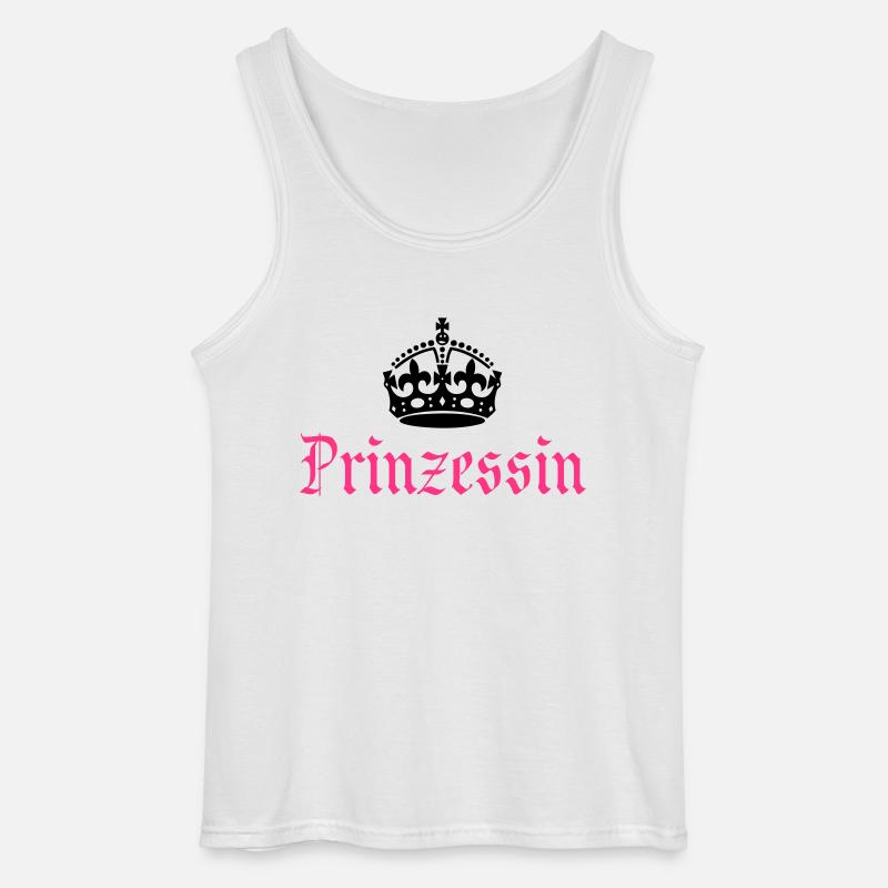 Prinzessin Krone - Gildan Männer Tank Top - Weiß