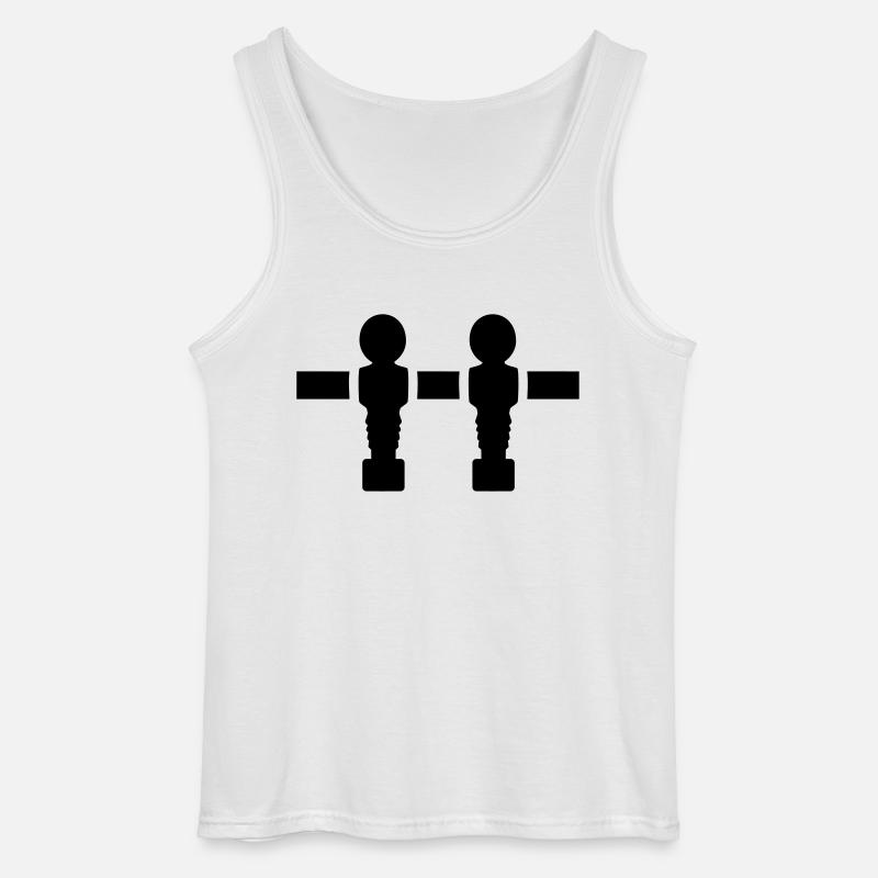 Tischkicker - Gildan Männer Tank Top - Weiß