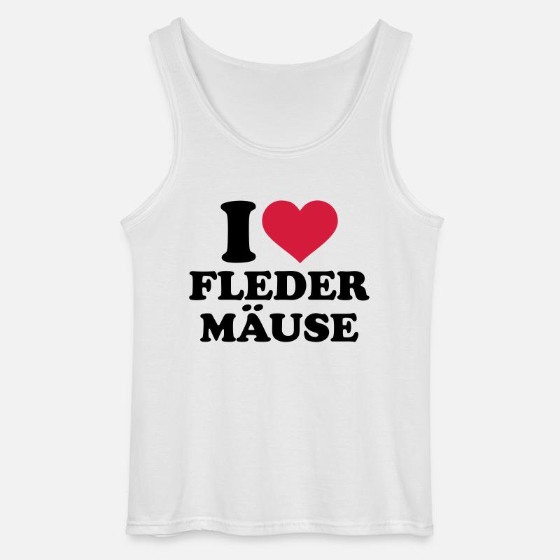 Fledermaus - Gildan Männer Tank Top - Weiß