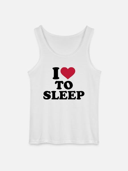 Schlafen - Gildan Männer Tank Top - Weiß