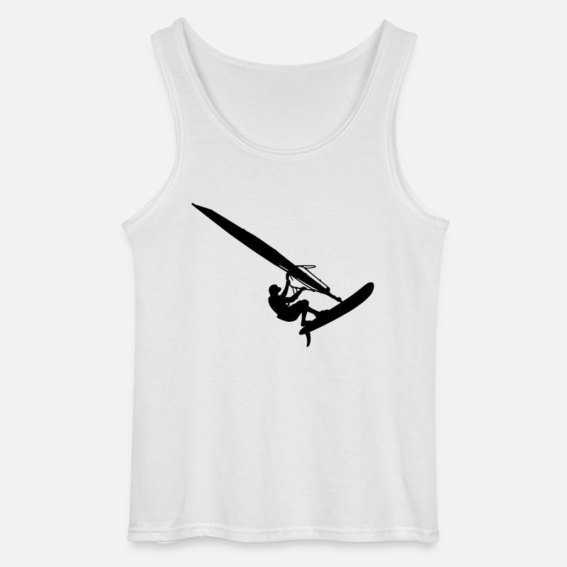 Windsurfer (Vector) - Gildan Männer Tank Top - Weiß