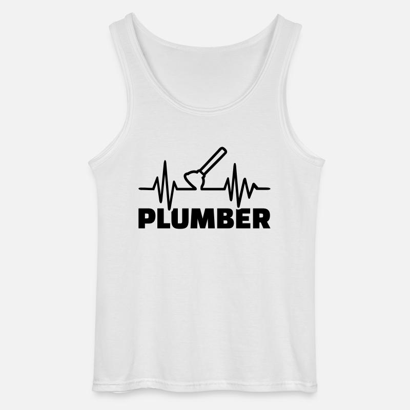 Klempner - Gildan Männer Tank Top - Weiß