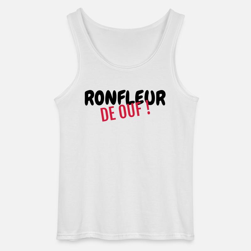 Schnarchen / Schnarcher / Schlaf / Schnarcherin - Gildan Männer Tank Top - Weiß