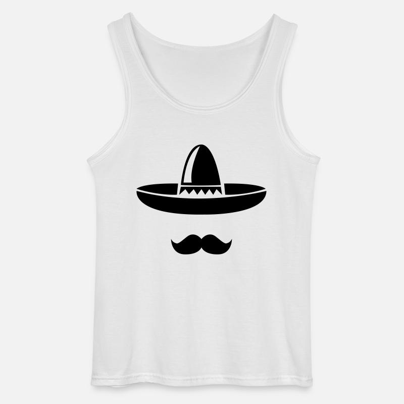 mexico_hut_1 - Gildan Männer Tank Top - Weiß