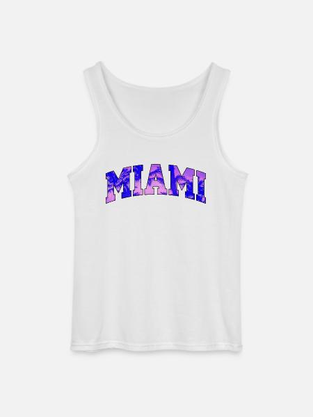 Logo der Miami Purple University - Gildan Männer Tank Top - Weiß