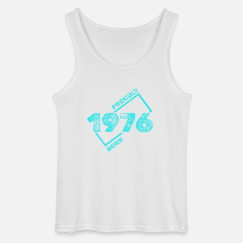 Geschenkidee 1976 - Gildan Männer Tank Top - Weiß