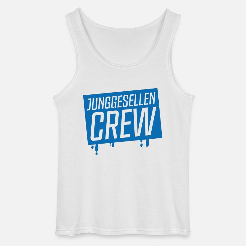 junggesellen crew - Gildan Männer Tank Top - Weiß