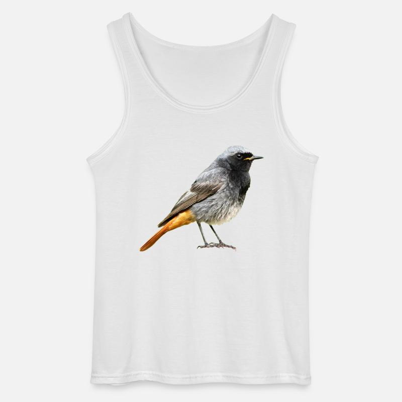 Rotschwanz Robin - Gildan Männer Tank Top - Weiß