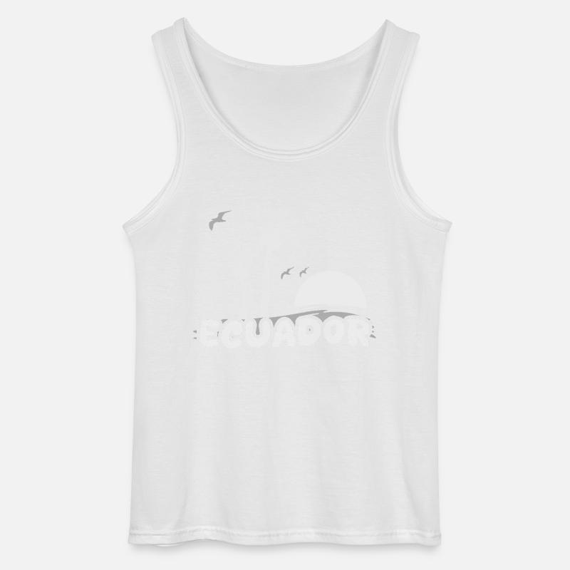 Strand Ecuador - Gildan Männer Tank Top - Weiß