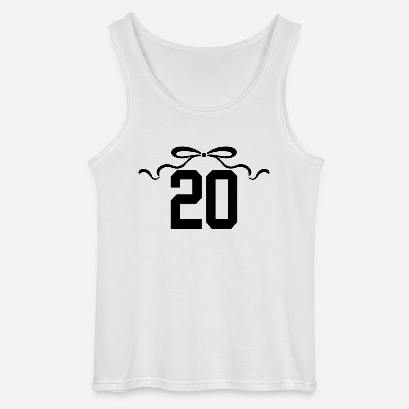 Nummer 20 Knoten - 20. Jubiläum - Gildan Männer Tank Top - Weiß