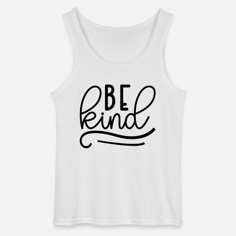 Sei freundlich - Gildan Männer Tank Top - Weiß