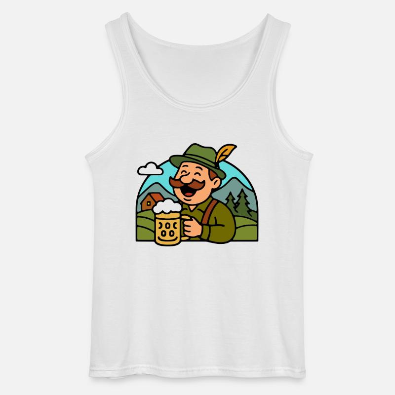 Deutscher German Bavarian Bayer Bier - Gildan Männer Tank Top - Weiß