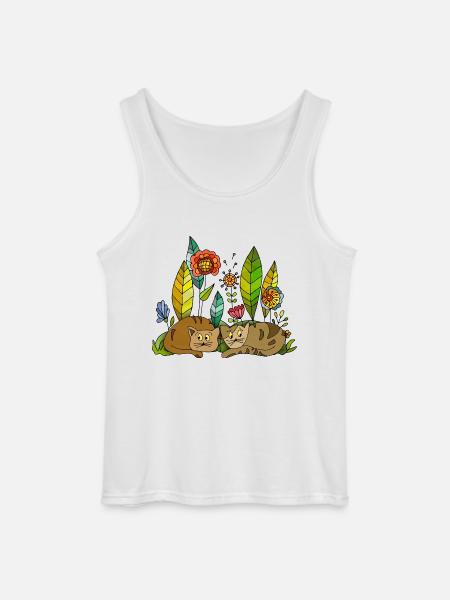 Cats - Gildan Men’s Tank Top - white