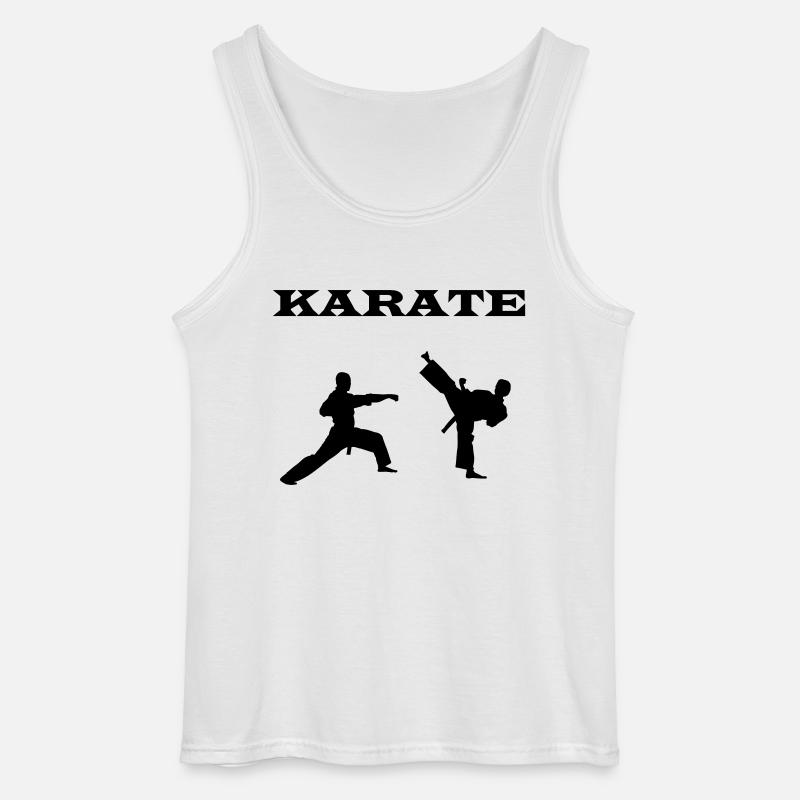 karate - Gildan Männer Tank Top - Weiß
