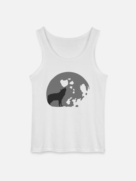 full moon - Gildan Männer Tank Top - Weiß