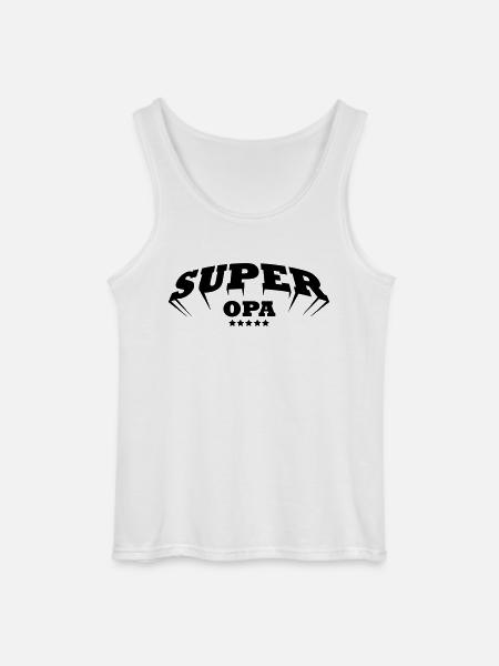 super opa - Gildan Männer Tank Top - Weiß