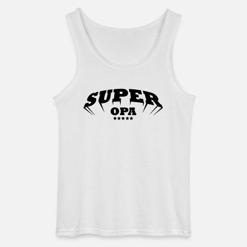 super opa - Gildan Männer Tank Top - Weiß