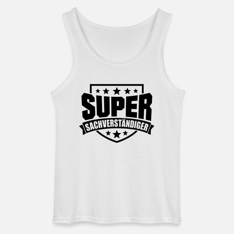 Super Sachverständiger - Gildan Männer Tank Top - Weiß
