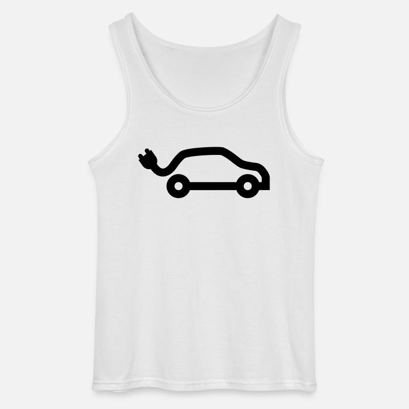 E-Car - Gildan Männer Tank Top - Weiß