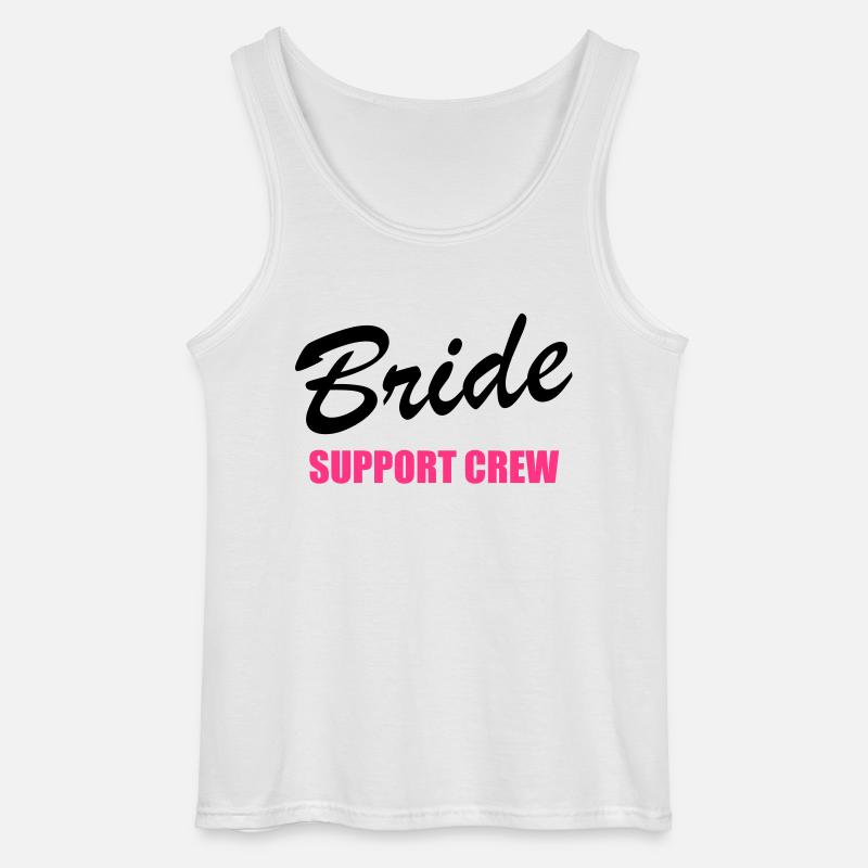 Bride Support Crew 2clr - Gildan Männer Tank Top - Weiß
