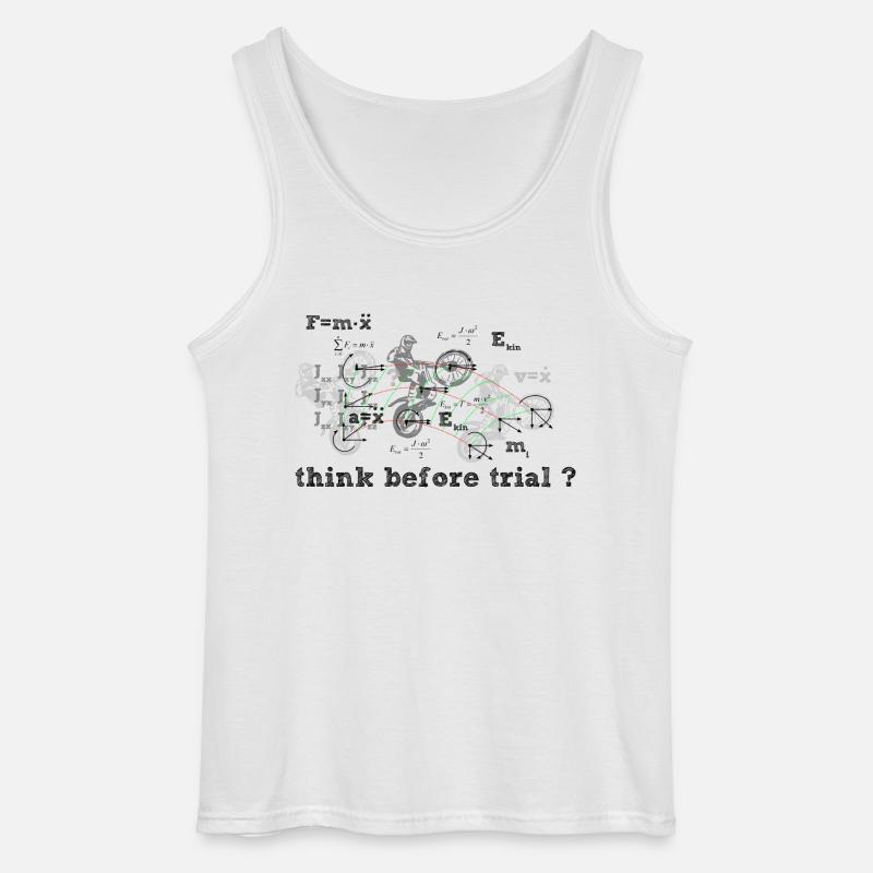Think before Trial? - Gildan Männer Tank Top - Weiß