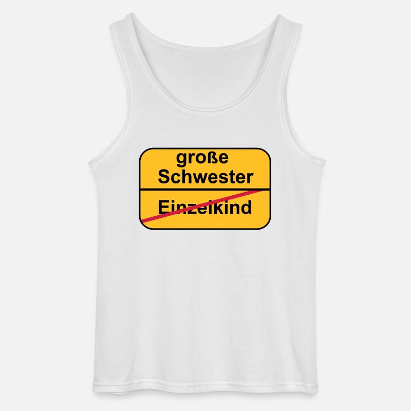 große Schwester - Gildan Männer Tank Top - Weiß