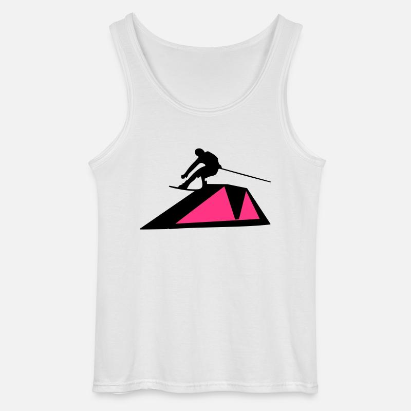 Wakeboarder/Wakeboard - Gildan Männer Tank Top - Weiß