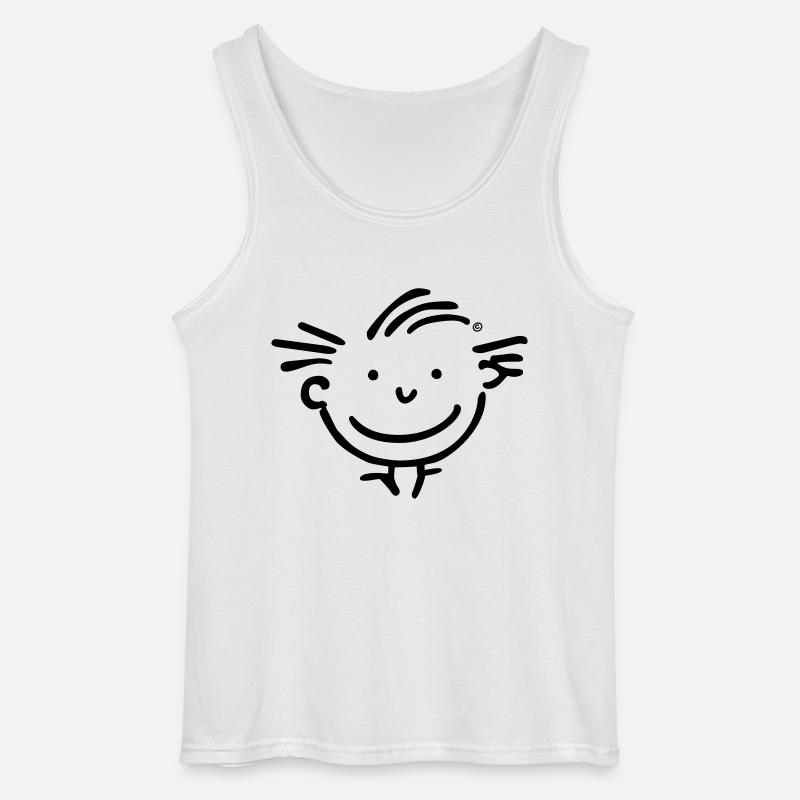 Kopf Junge - Gildan Männer Tank Top - Weiß