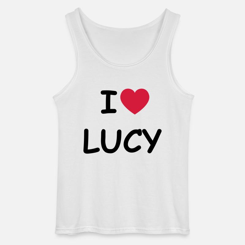 I love Lucy - Gildan Männer Tank Top - Weiß