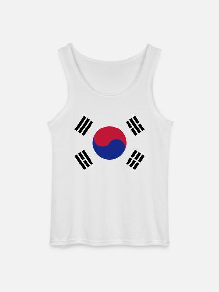 Korean Flag - Gildan Männer Tank Top - Weiß