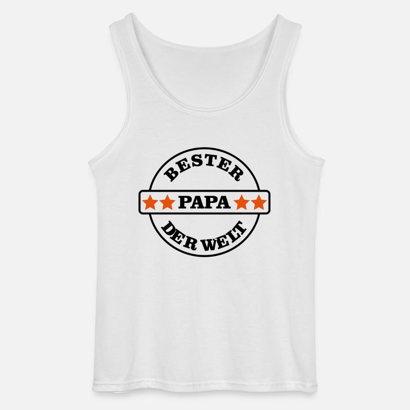 Bester Papa der Welt - Gildan Männer Tank Top - Weiß