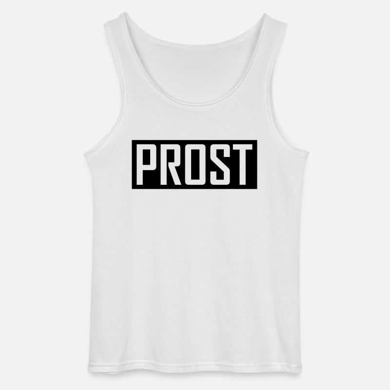 prost - Gildan Männer Tank Top - Weiß