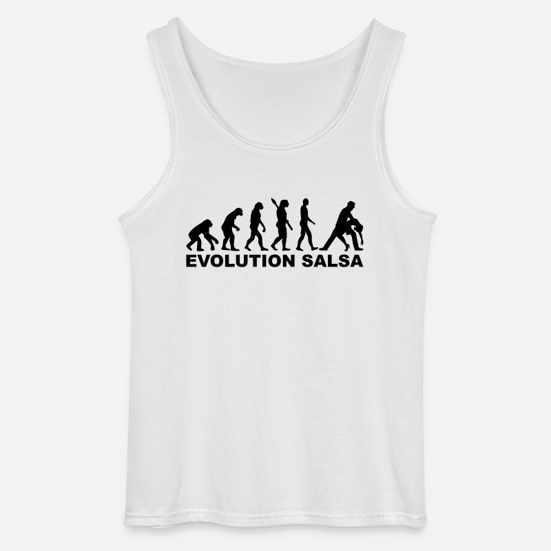 Evolution Salsa - Gildan Men’s Tank Top - white