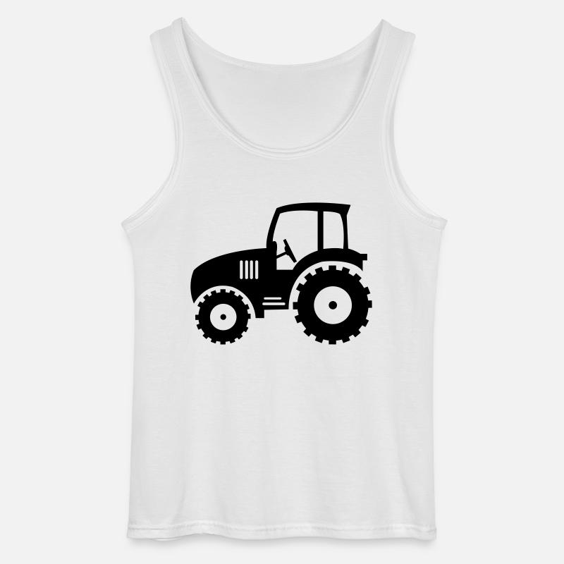 traktor_01 - Gildan Männer Tank Top - Weiß